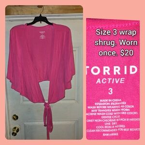 Torrid Fuchsia Wrap Shrug